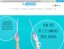 Tablet Screenshot of leadaswimwear.com.au